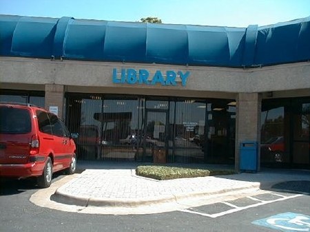 front of library at Bratton Square