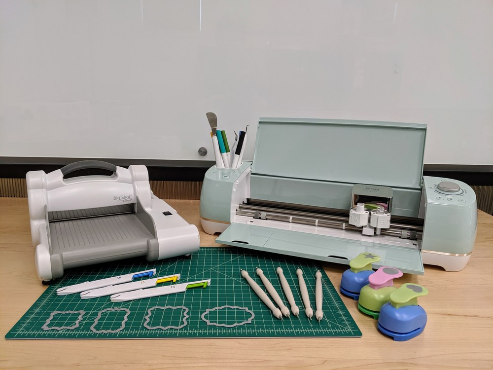 photo of tools for embossing and cutting